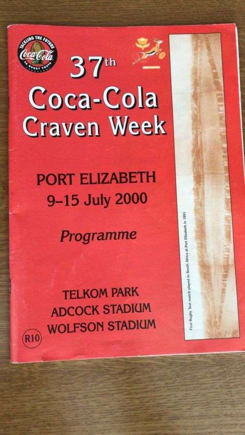 2000 Coca Cola Craven Week Programme