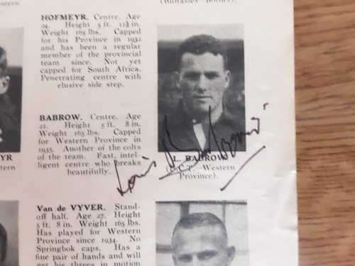 1937 Springboks Tour of New Zealand