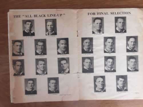 1937 Souvenir Magazine of South Afrivan New Zealand Tour