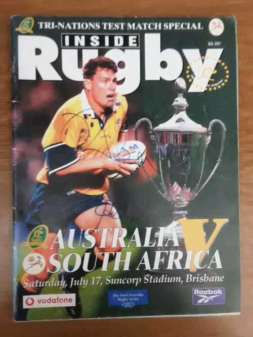 1999 Australia vs South Africa Programme Signed by Jason Little