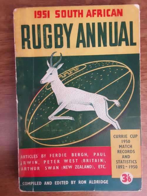 South African Rugby Annuals - Set of 3 - 1951/52/53