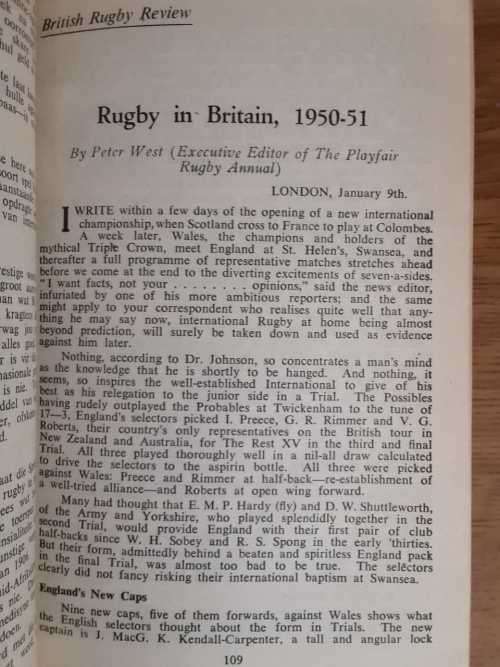 South African Rugby Annuals - Set of 3 - 1951/52/53