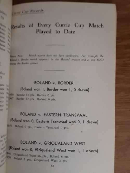 South African Rugby Annuals - Set of 3 - 1951/52/53