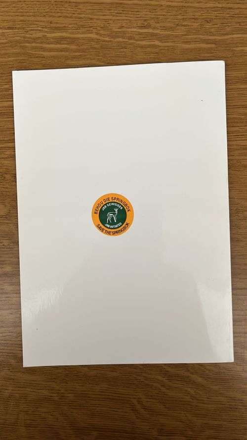 1995 Appreciation Dinner for Past Springboks - Menu Card & Programme - 13 Autographs - Details Below