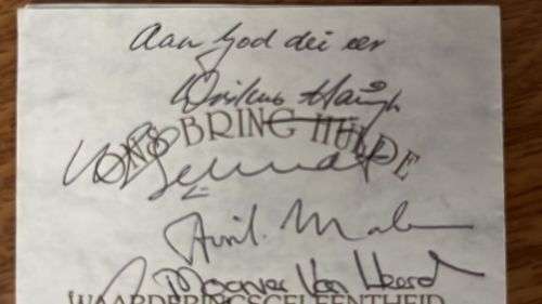 1995 Appreciation Dinner for Past Springboks - Menu Card & Programme - 13 Autographs - Details Below