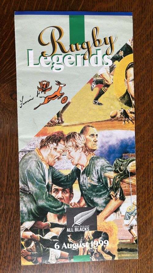 1999 Rugby Legends Menu Card - Signed