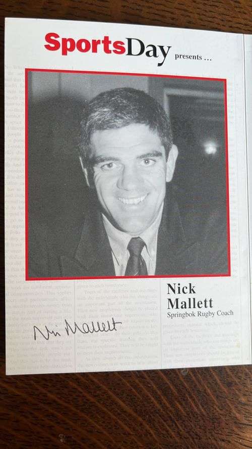 Business  Sports Day Event signed by Mallet and Joost