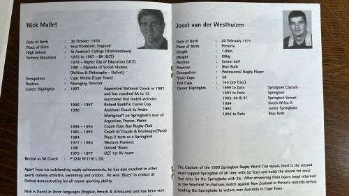 Business  Sports Day Event signed by Mallet and Joost