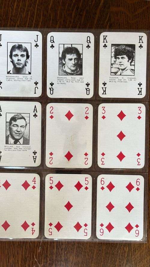 Cards - 1980 Springbok & British Lions Playing Cards, details below