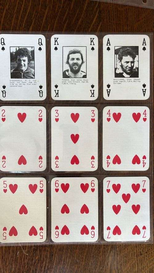 Cards - 1980 Springbok & British Lions Playing Cards, details below