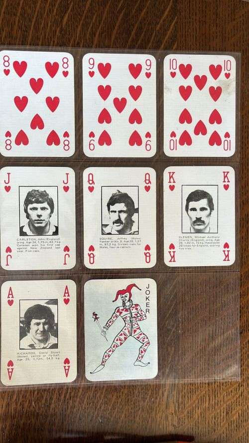 Cards - 1980 Springbok & British Lions Playing Cards, details below