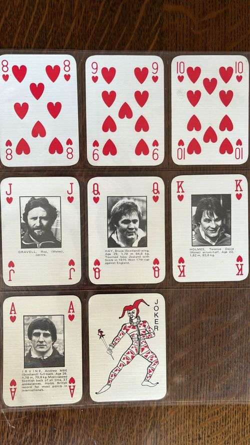 Cards - 1980 Springbok & British Lions Playing Cards, details below