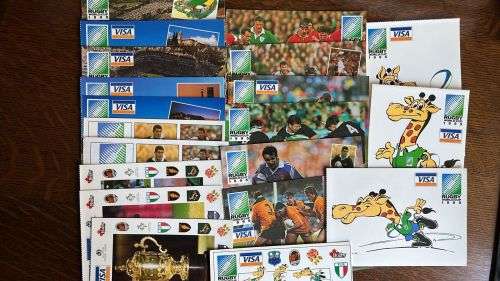 1995 Rugby World Cup Postcards (pack of 20), details below