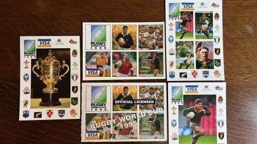 1995 Rugby World Cup Postcards (pack of 20), details below