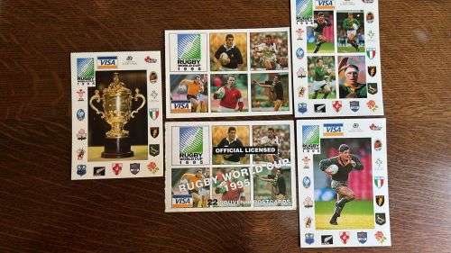 1995 Rugby World Cup Postcards (pack of 20), details below