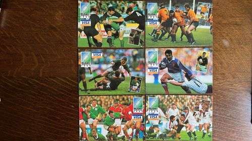 1995 Rugby World Cup Postcards (pack of 20), details below