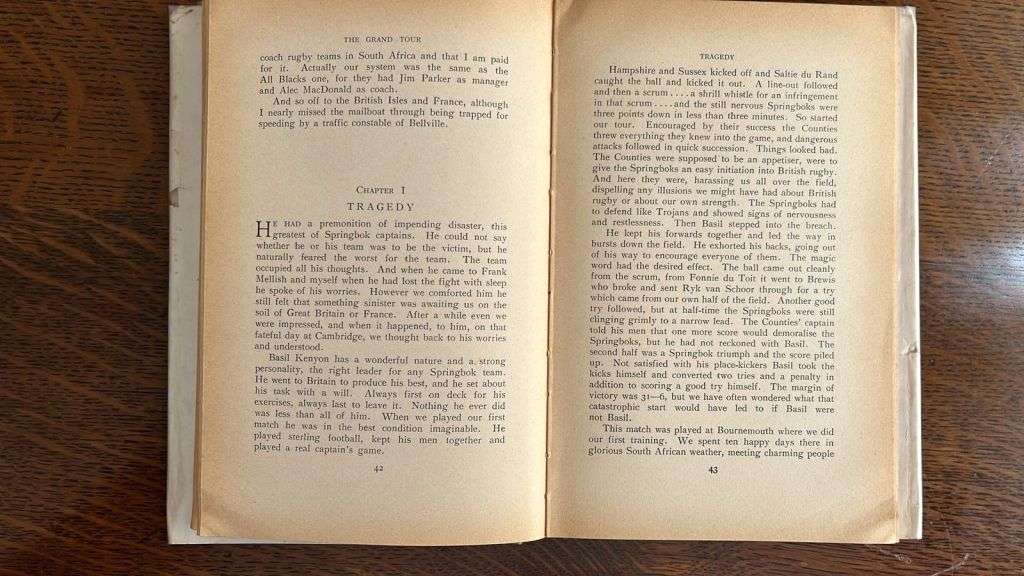 Springbok Story 1949 - 1953 by Danie Craven, Signed & Inscribed, details below