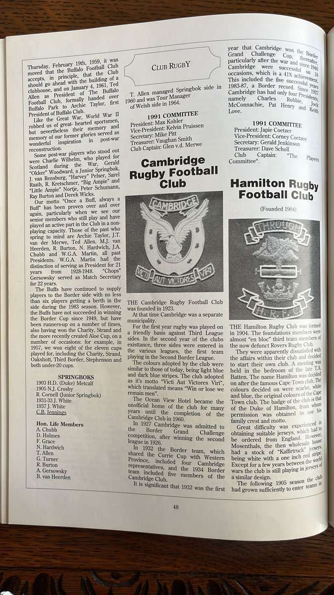 Border - Rugby History 1891 to 1991 by Percy Owen, Multiple Signatures, details below