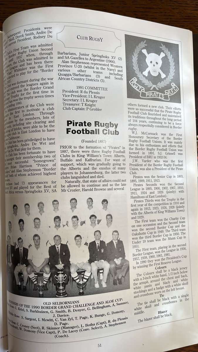 Border - Rugby History 1891 to 1991 by Percy Owen, Multiple Signatures, details below