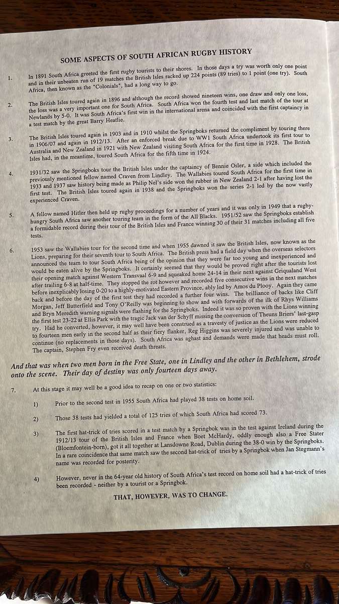 1995 Tom van Vollenhoven Commemorative Programme with Multiple Signatures, details below