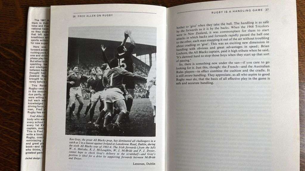 Fred Allen on Rugby, Signed by Entire 1970 Squad, details below
