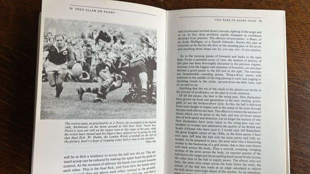 Fred Allen on Rugby, Signed by Entire 1970 Squad, details below