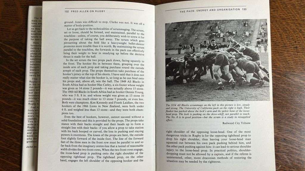 Fred Allen on Rugby, Signed by Entire 1970 Squad, details below
