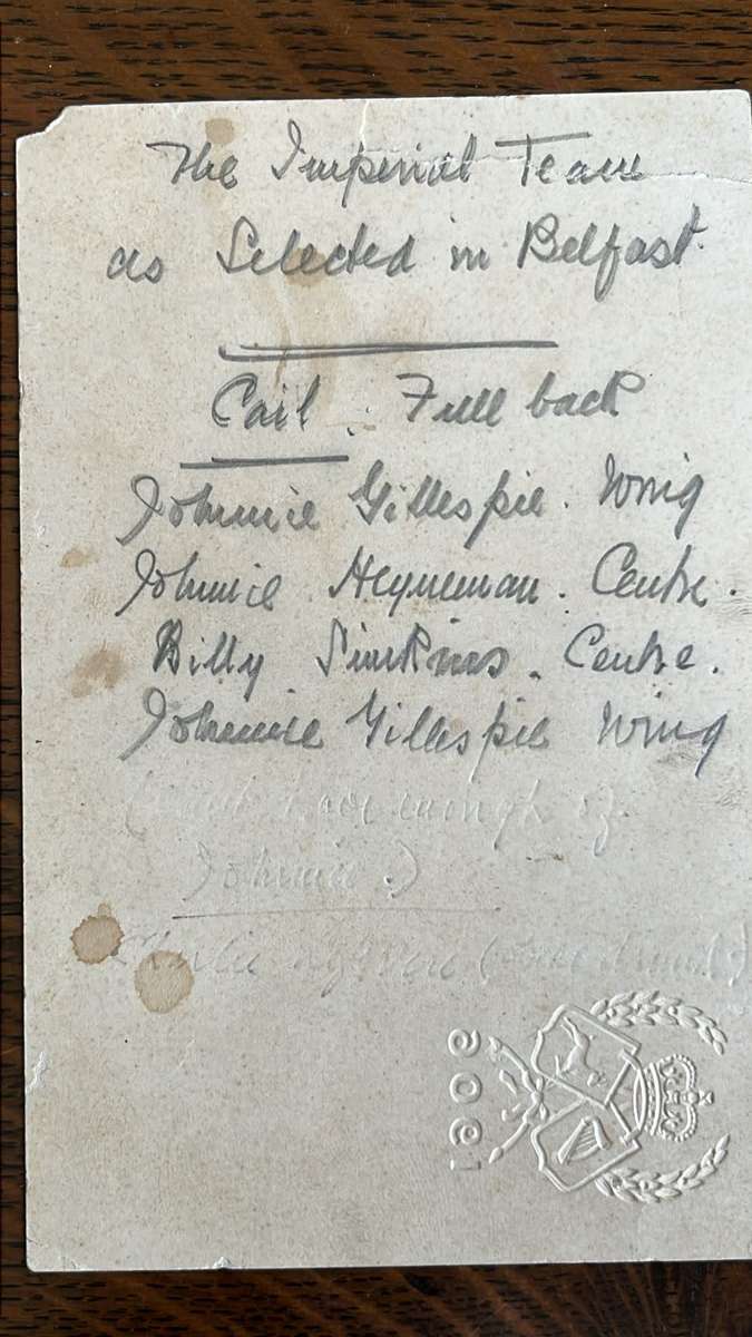 From Bob Loubser - 1906 Dinner Invitation, details below