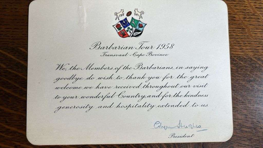 1958 Barbarian Tour Ephemera, details below