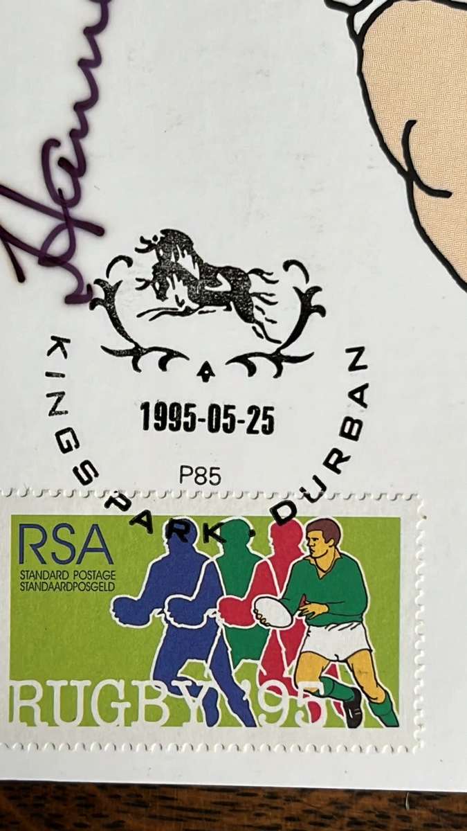 From Hannes Brewis` Collection - 1995 Rugby World Cup Signed Ephemera, details below