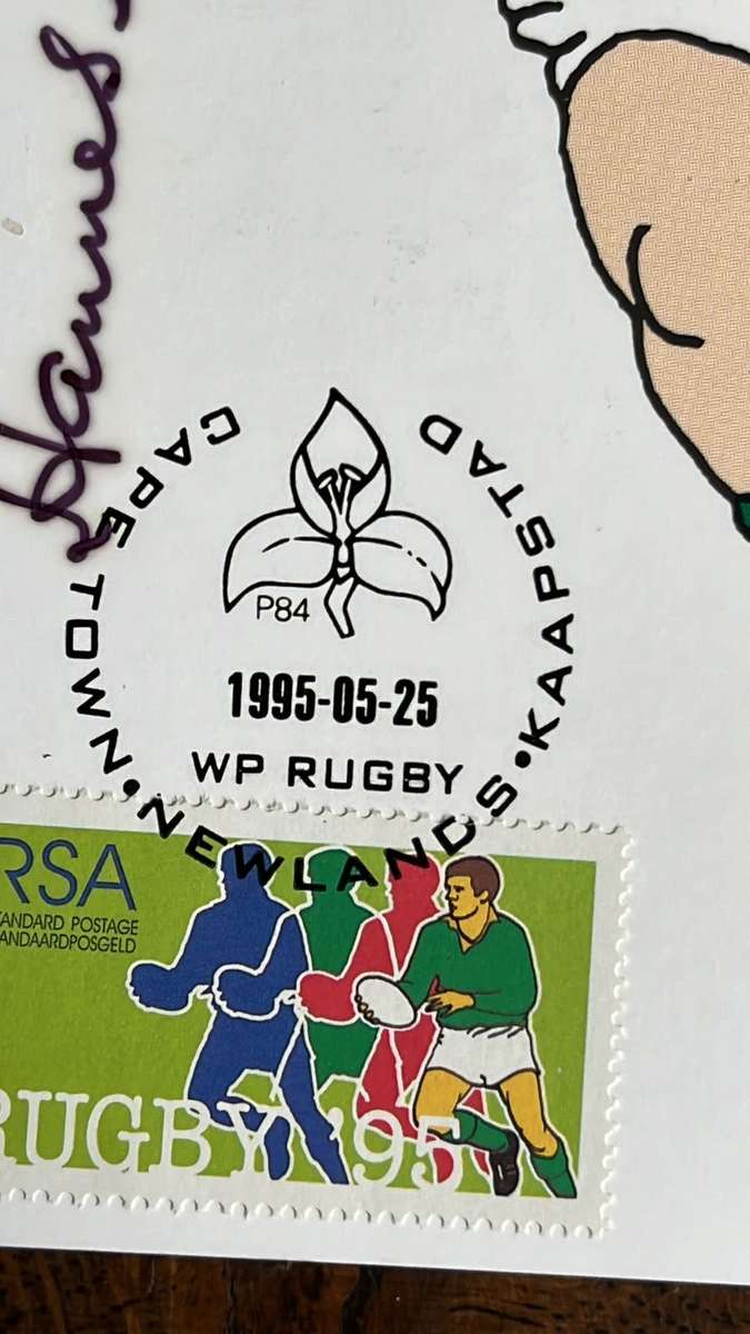 From Hannes Brewis` Collection - 1995 Rugby World Cup Signed Ephemera, details below