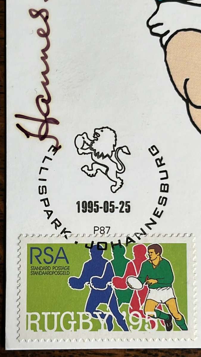 From Hannes Brewis` Collection - 1995 Rugby World Cup Signed Ephemera, details below