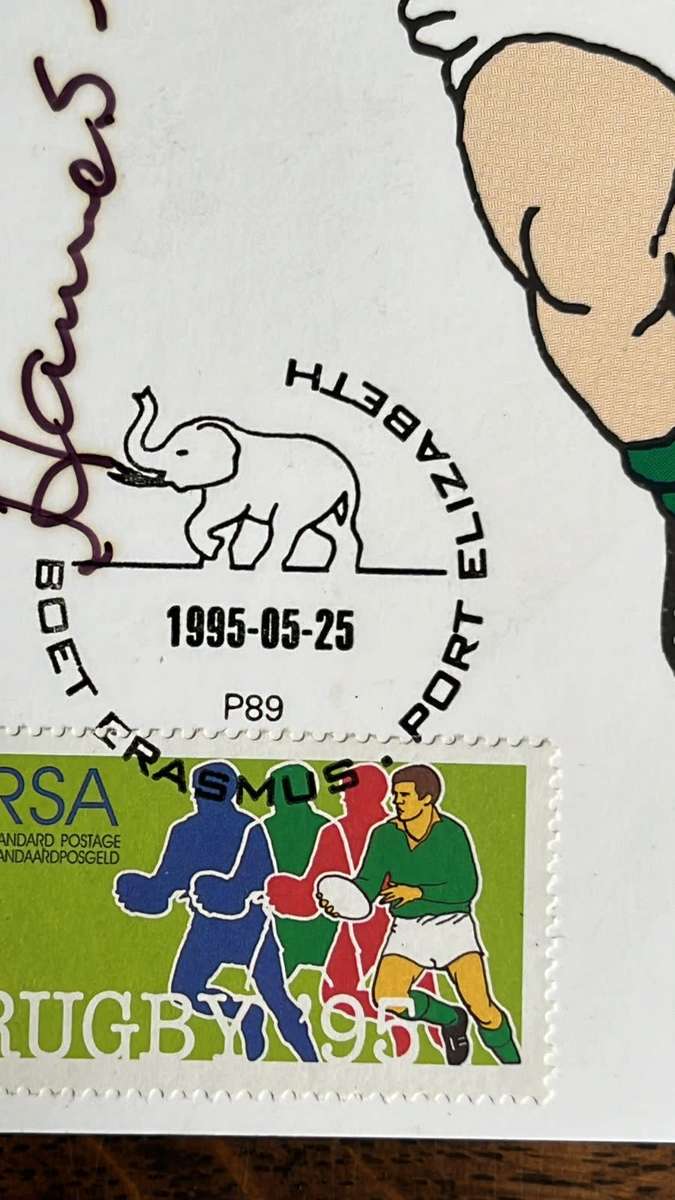 From Hannes Brewis` Collection - 1995 Rugby World Cup Signed Ephemera, details below