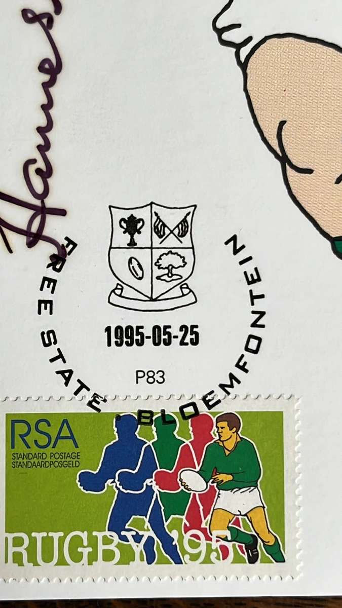 From Hannes Brewis` Collection - 1995 Rugby World Cup Signed Ephemera, details below