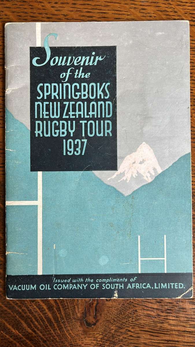 1937 Souvenir of the Springboks New Zealand Rugby Tour, details below