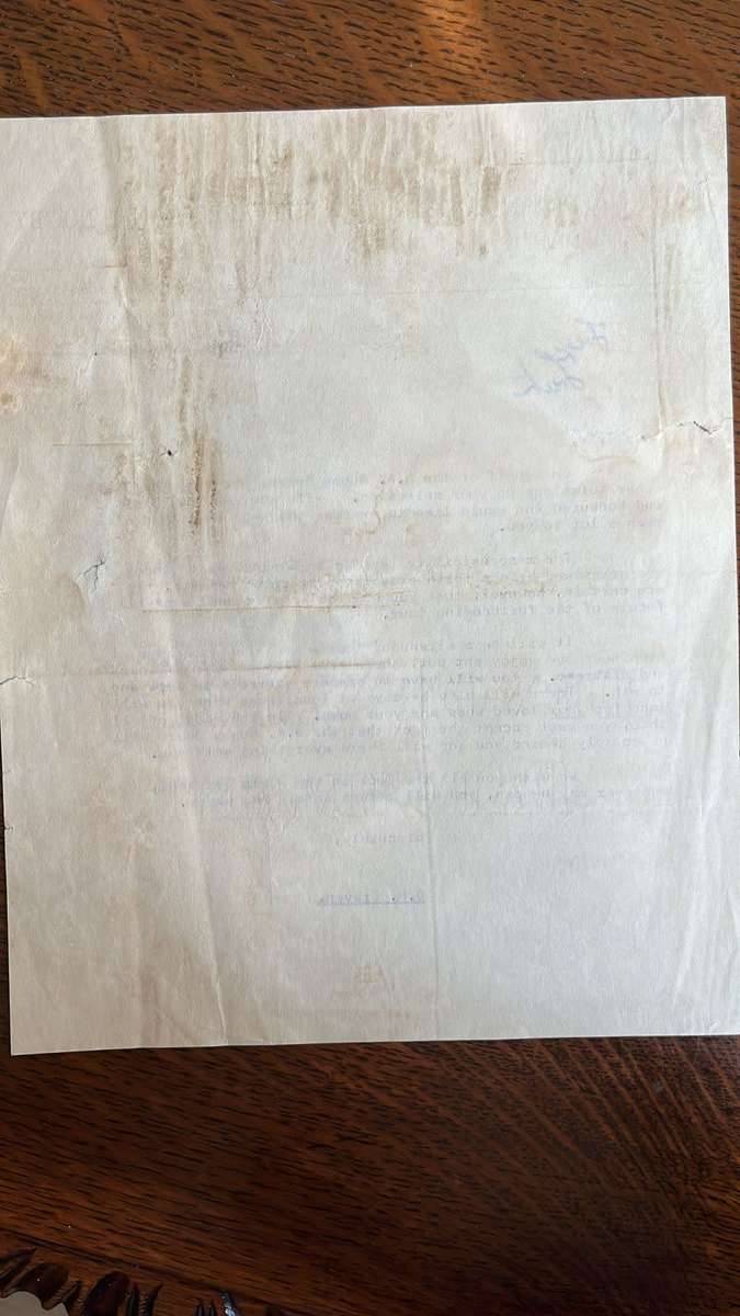 Interesting Ephemera - 1965 Letter from Doc to Trix, details below