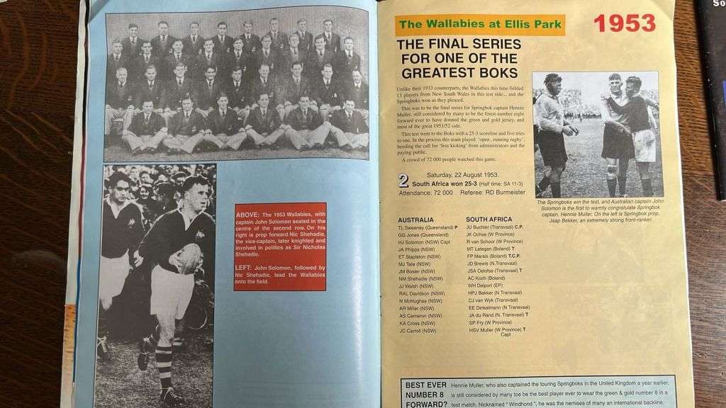 South Africa vs Australia History & 2002 Programme, details below