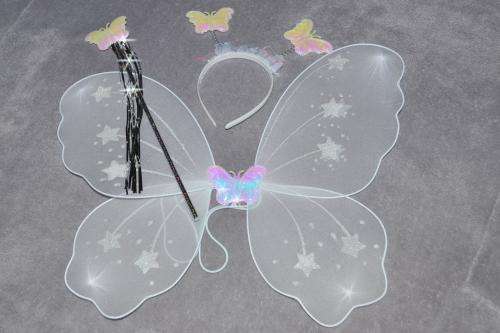 Fairy Wings with Alice Band and Magic Wand