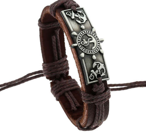 Hot Anchor Leather Bracelet For Men & Woman