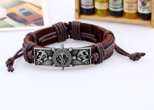 Hot Anchor Leather Bracelet For Men & Woman