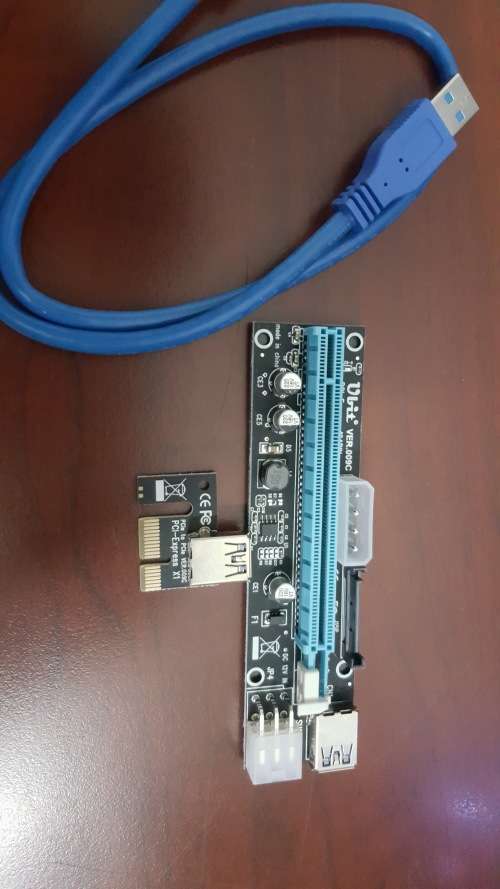 PCI - E (PCI - Express) Powered Riser Adapter Card Version 009C 16x