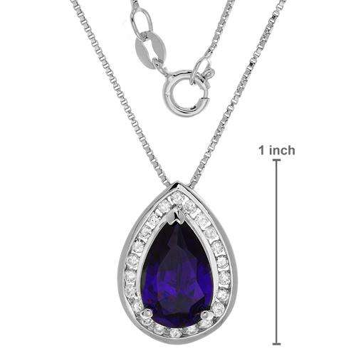 Genuine Sterling 9.75ctw Pendant and 18inch NECKLACE