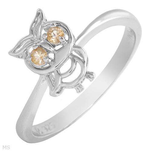 0.38ctw Genuine Sterling Silver .925 Ring - SIZE 7