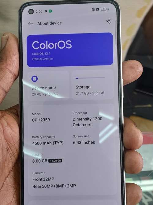 OPPO Reno 8 5G 256gig Dual Sim