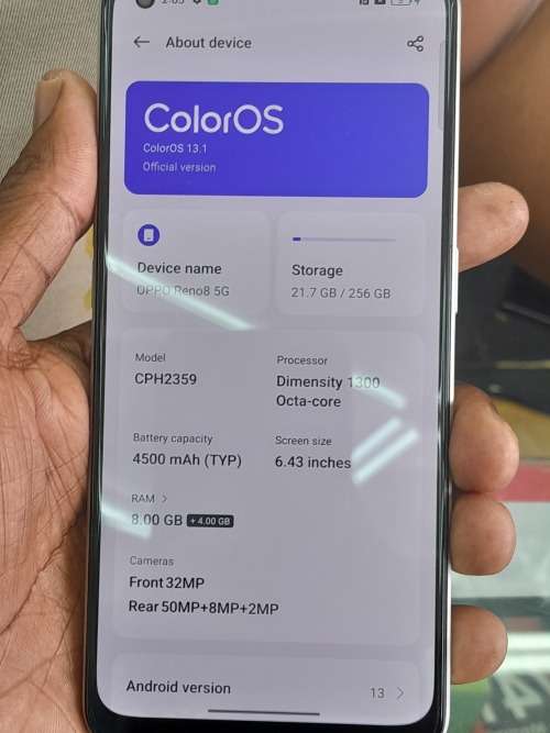 OPPO Reno 8 5G 256gig Dual Sim
