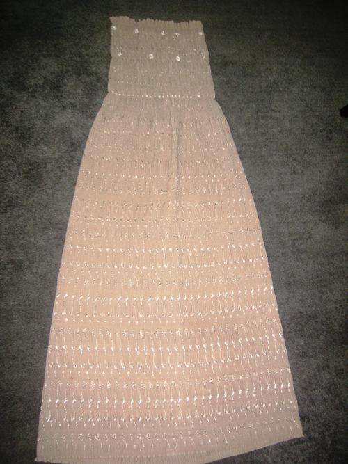 Strapless Ruched Summer Dress