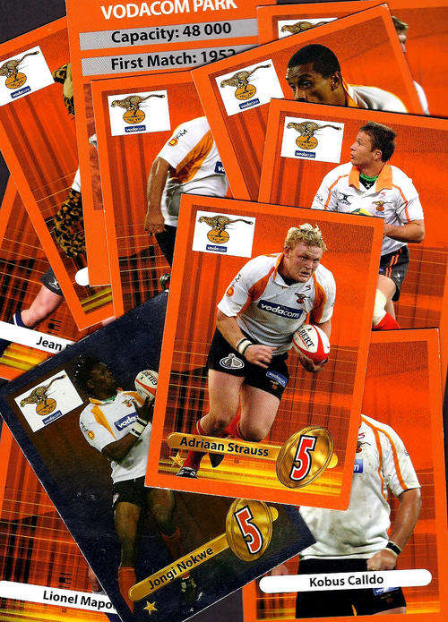 BIG BALL RUGBY CARDS : CHEETAH x 11