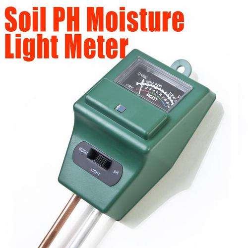 SOIL MOISTURE, PH AND LIGHT METER - 3 IN 1
