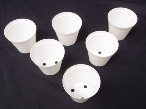 PLANT POTS  9 CM WHITE- PLANT POTS
