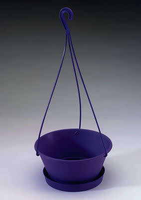 HANGING  BASKET PURPLE COMPLETE - 200MM
